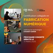 Certification collégiale en Fabrication numérique